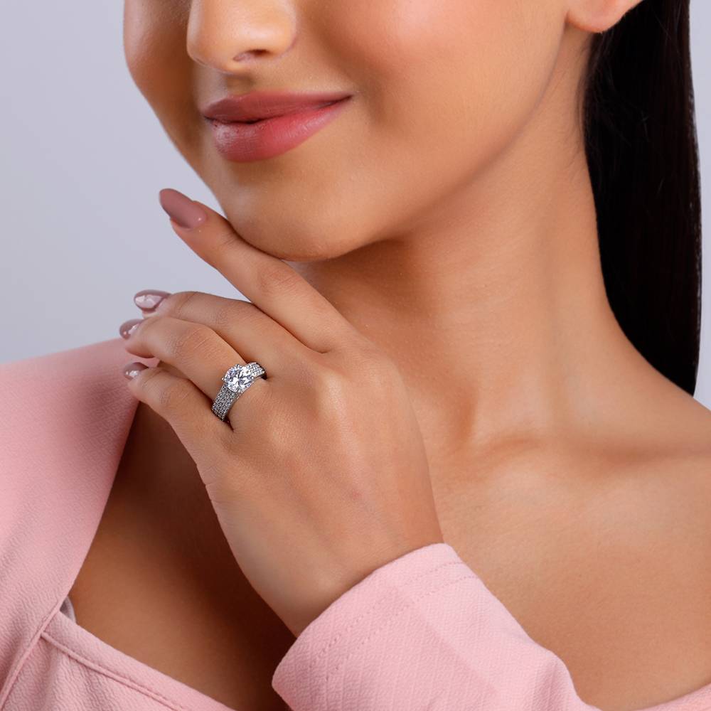 925 Silver Magical Glory Ring,Fixed Size, Indian - 11 : R02316