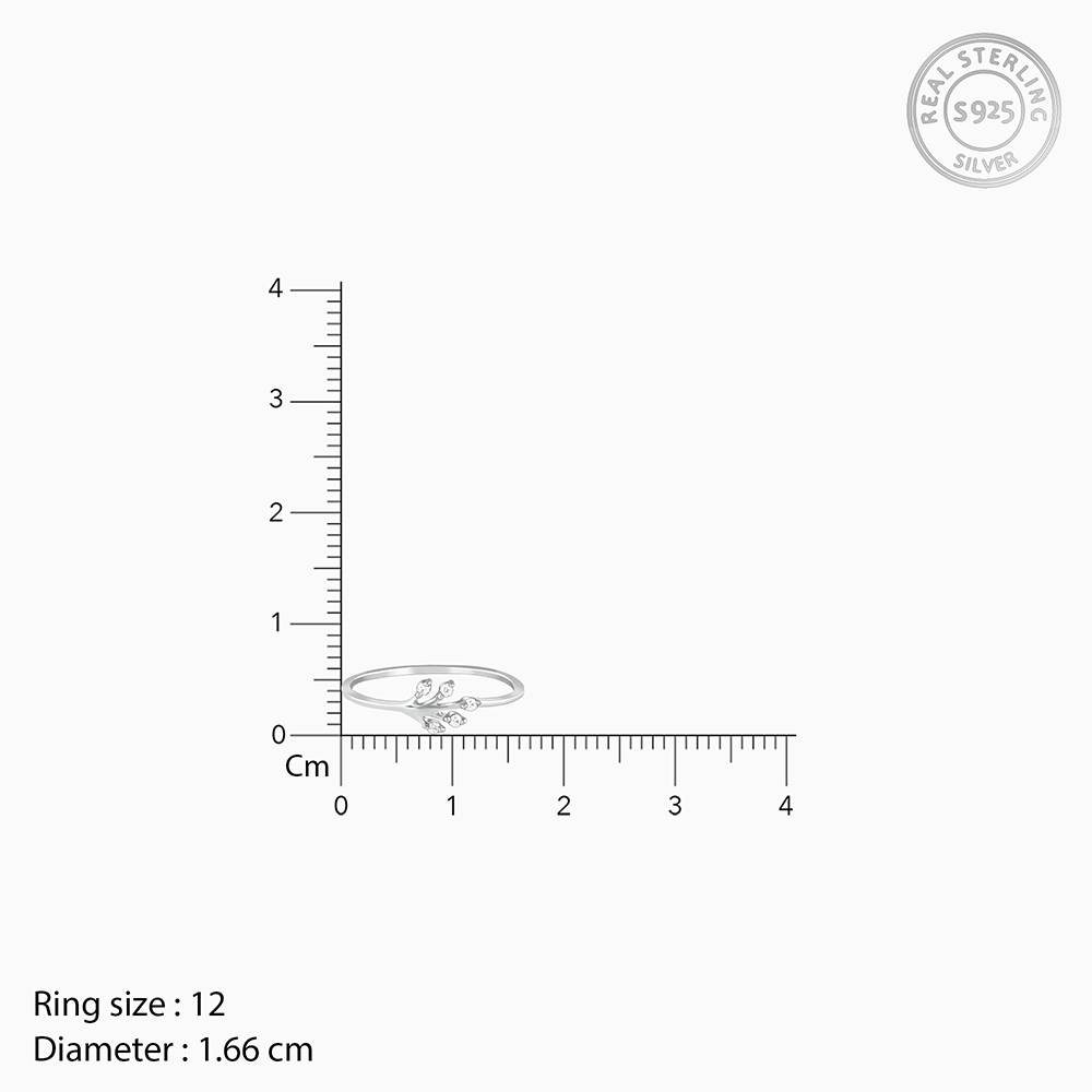 Silver Leaflet Ring : R02317