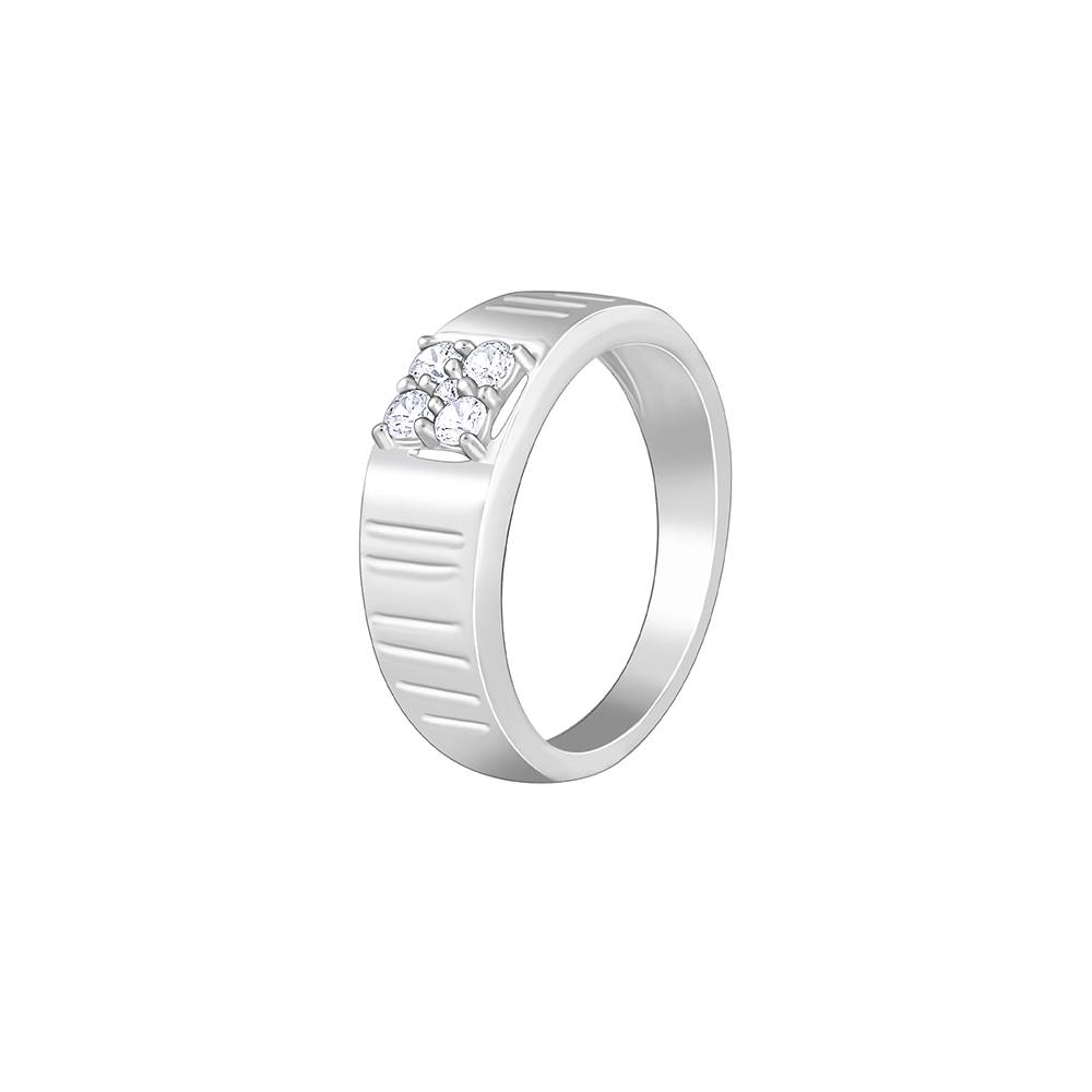925 Silver Monolith Ring For Him : R02352_17