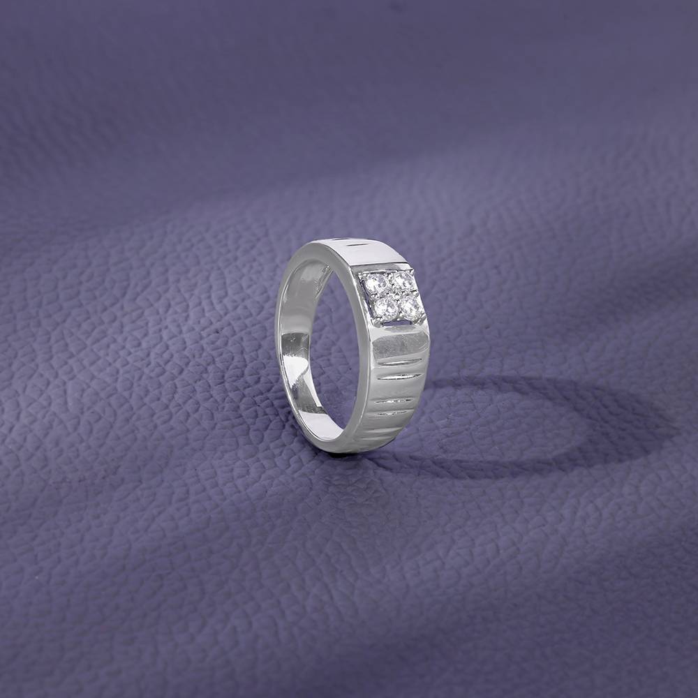 925 Silver Monolith Ring For Him : R02352_17