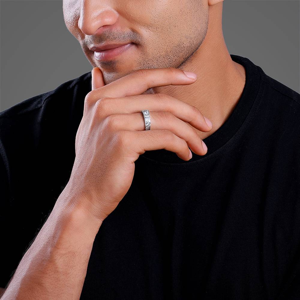 925 Silver Rockstar Ring For Him : R02381_17