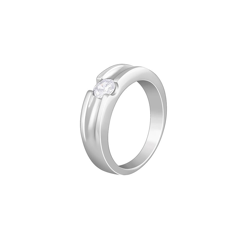 Giva 925 Silver Regal Grid Ring For Him : R02386_17