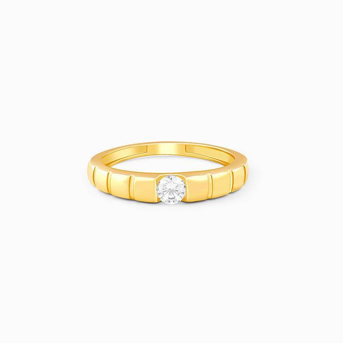 925 Silver Golden Classic Drip Ring For Him,Fixed Size|Gifts For Men & Boys : R02402_17