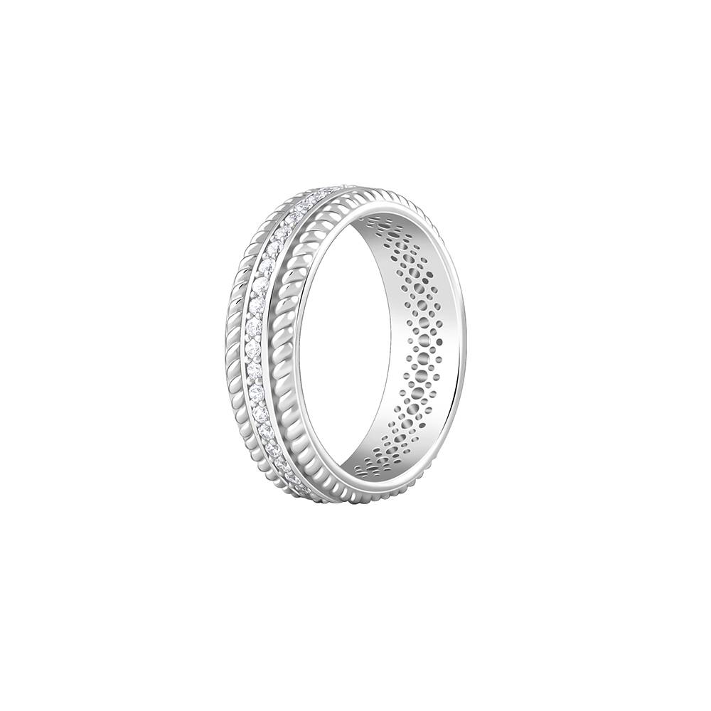 Giva 925 Silver Braided Border Ring For Him : R02409_17