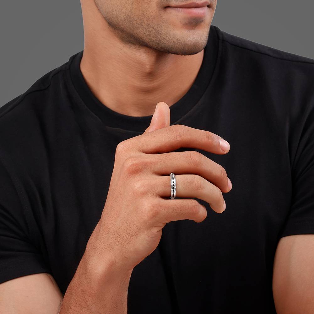 925 Silver Dapper Ring For Him : R02412_17