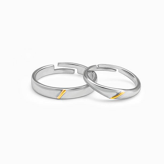 Silver Meant To Be Couple Rings : R0244