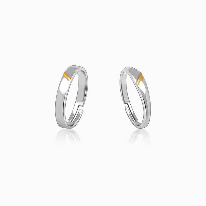 Silver Meant To Be Couple Rings : R0244