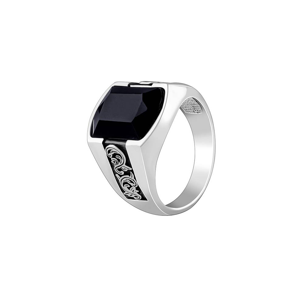 Giva 925 Oxidised Silver Bold Black Ring For Him Giva 925