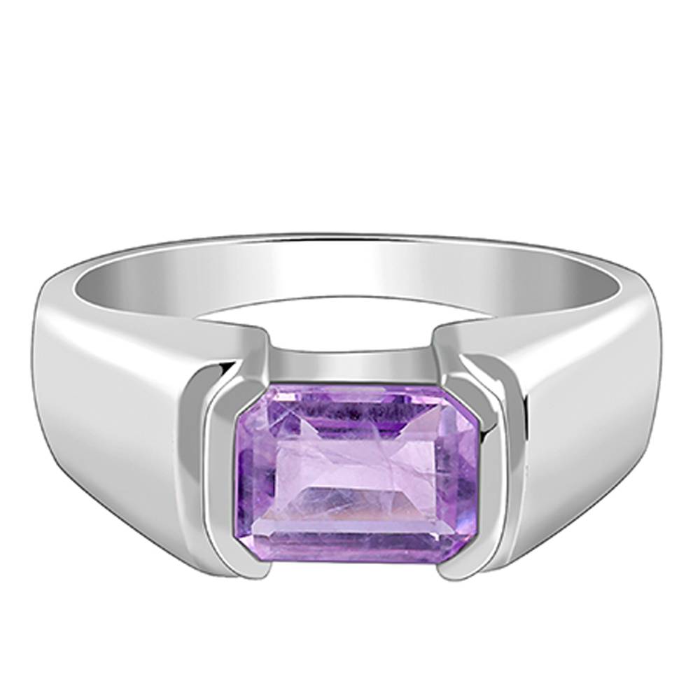 Giva 925 Silver Purple Crest Ring For Him : R02525