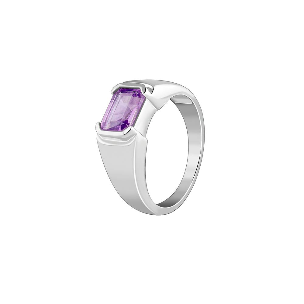 Giva 925 Silver Purple Crest Ring For Him : R02525