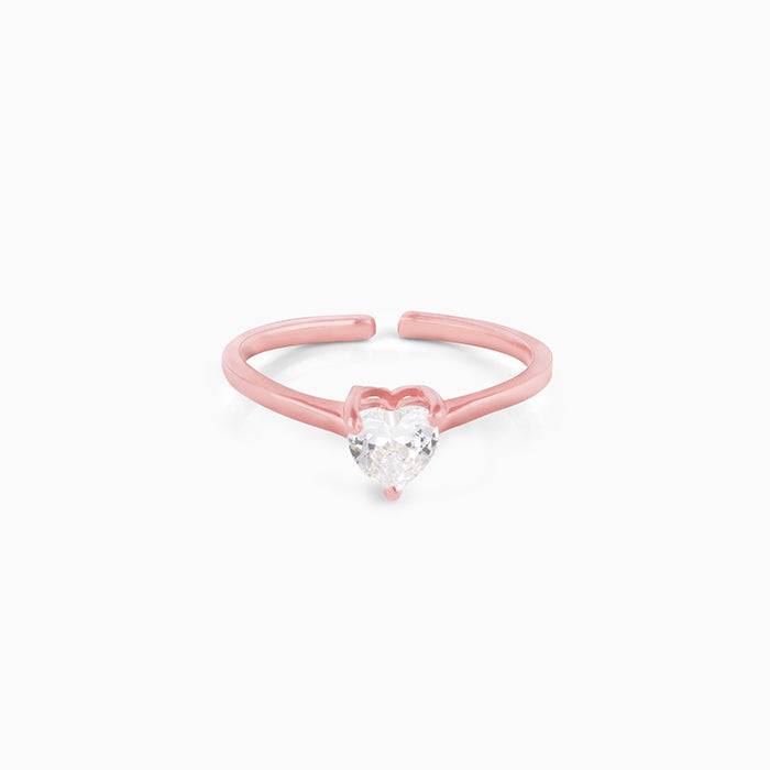 Rose Gold Heart'S Paradise Ring : R0257
