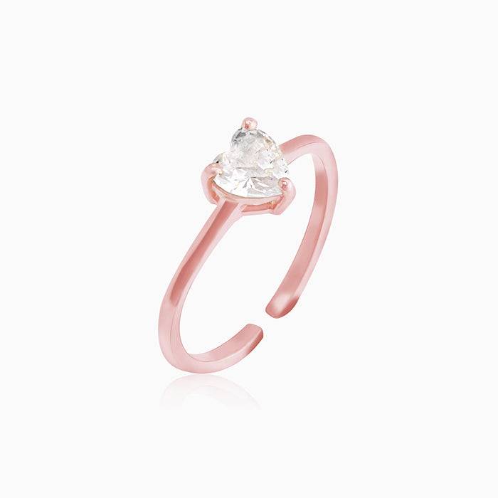 Rose Gold Heart'S Paradise Ring : R0257