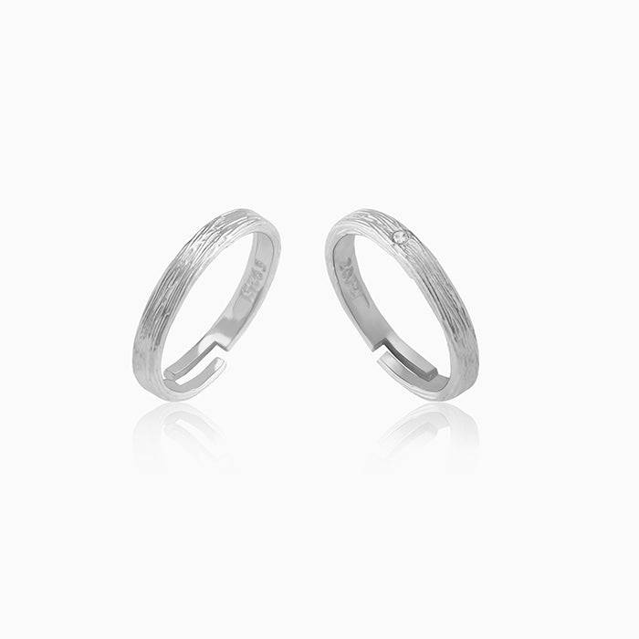 Silver Heart'S Song Couple Rings : R0261