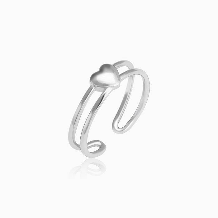 Silver From The Heart Ring : R0271