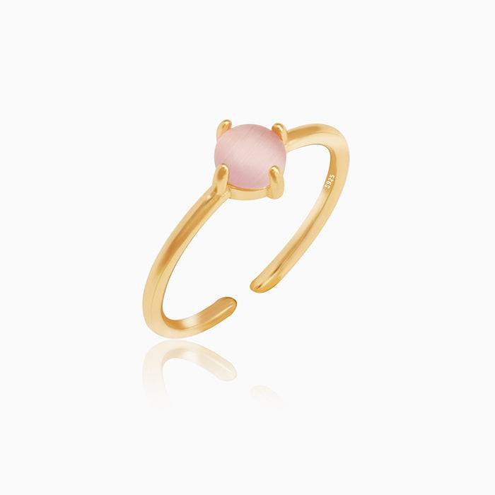 Golden Pink Romance Ring : R0273