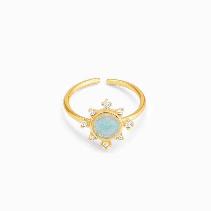 Golden Magic Moonstone Ring : R0274