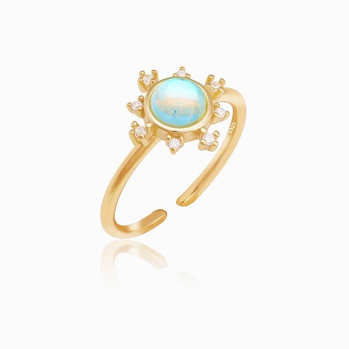 Golden Magic Moonstone Ring : R0274