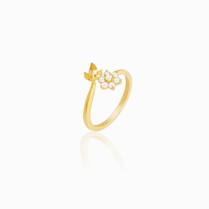 Golden Flower Girl Ring : R0278
