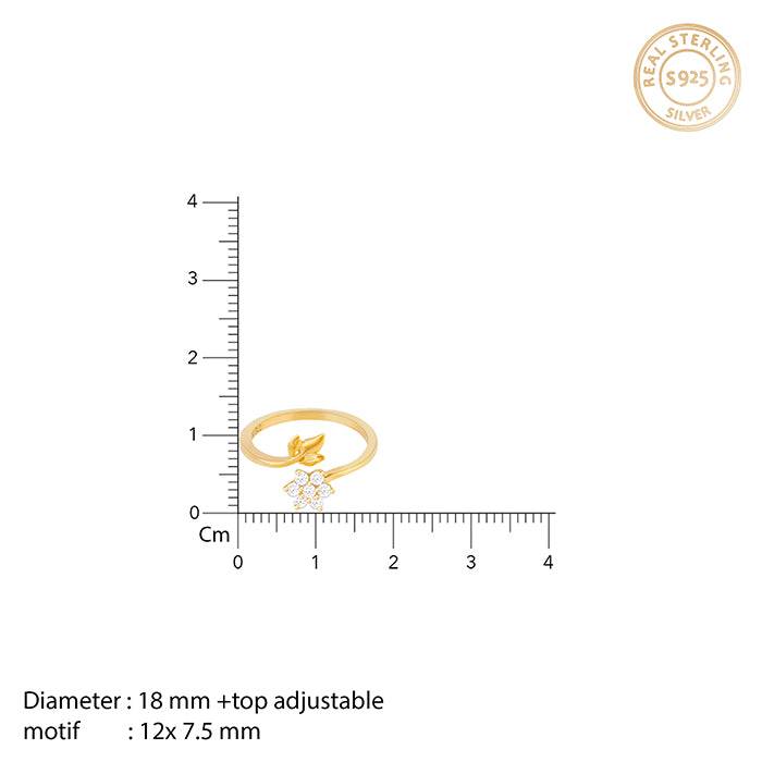 Golden Flower Girl Ring : R0278