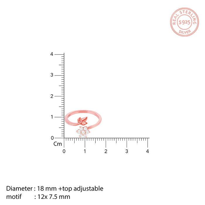 Rose Gold Floral Chic Ring : R0279