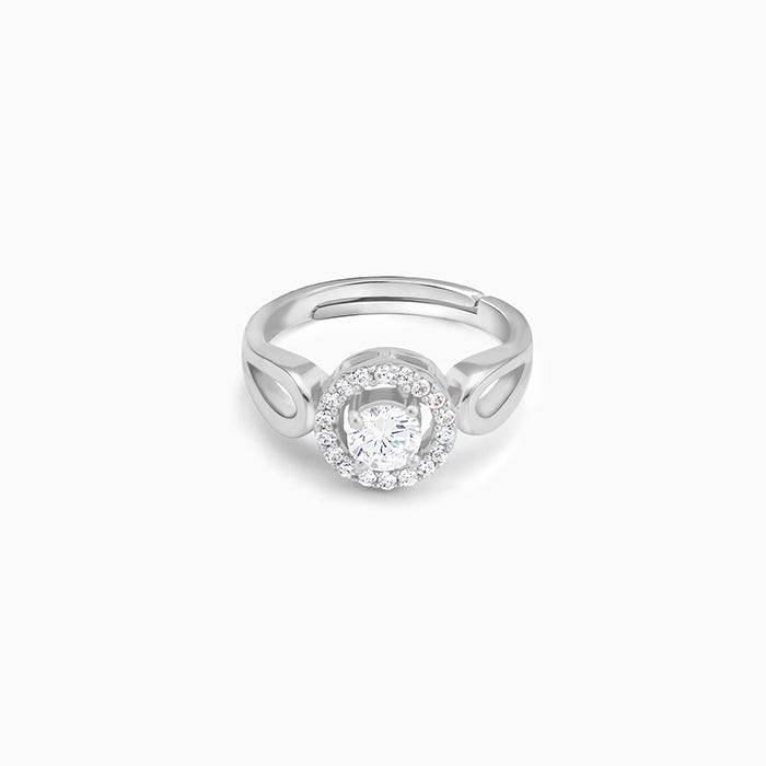 Silver Stark Flower Ring : R0336