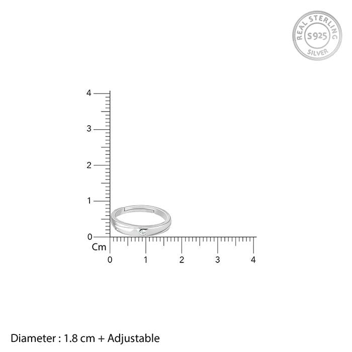 Silver Forever Couple Bands : R034