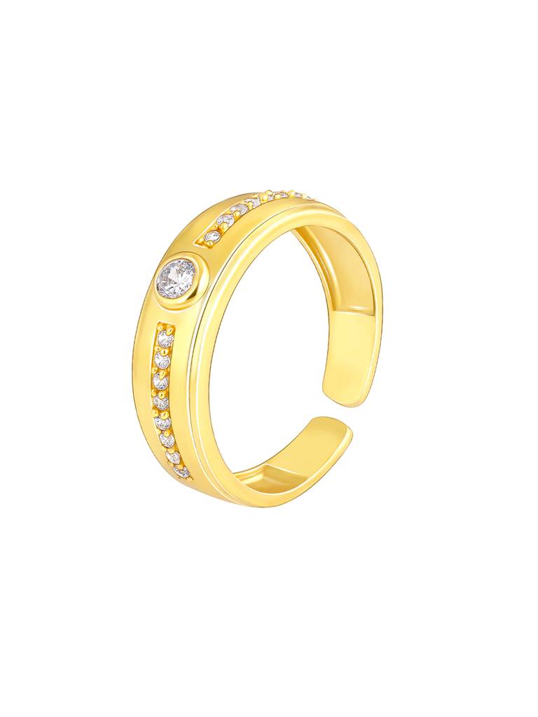 GIVA 925 Sterling Silver Golden Warrior Prince Ring for Him