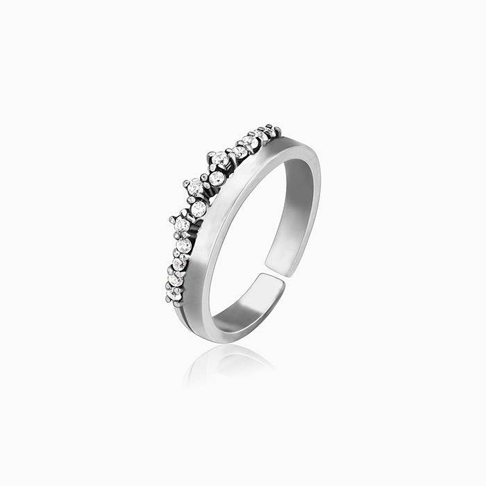 Silver Starry Tiara Ring : R0368