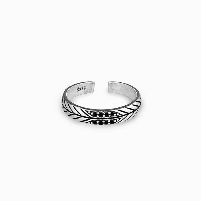 Silver Intricate Leaf Ring : R0380