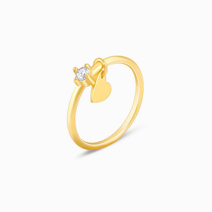 Giva 925 Silver Golden Sierra Ring,Fixed Size,Indian - 14| Gifts For Women And Girls | Wit : R0393