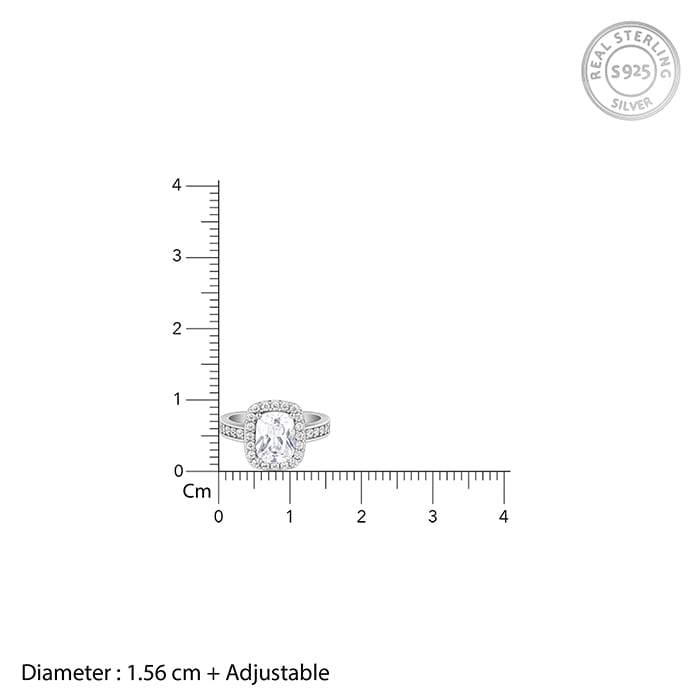 Silver Classic Solitaire Ring : R042