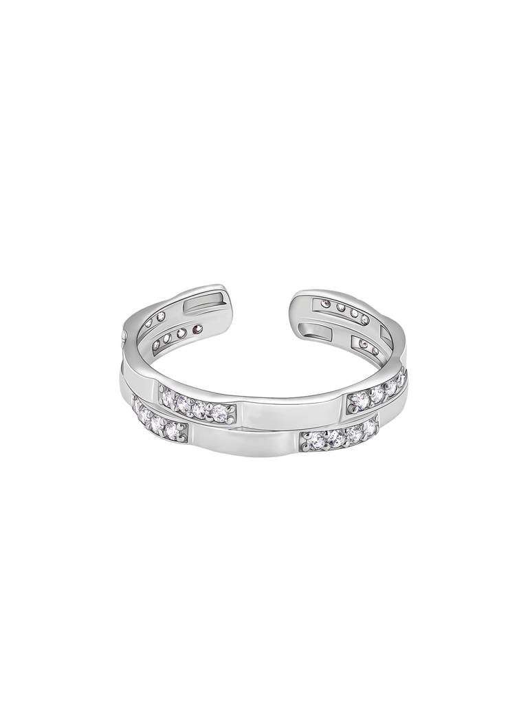 GIVA 925 Sterling Silver Zircon Studded Sparkle Ring for Him