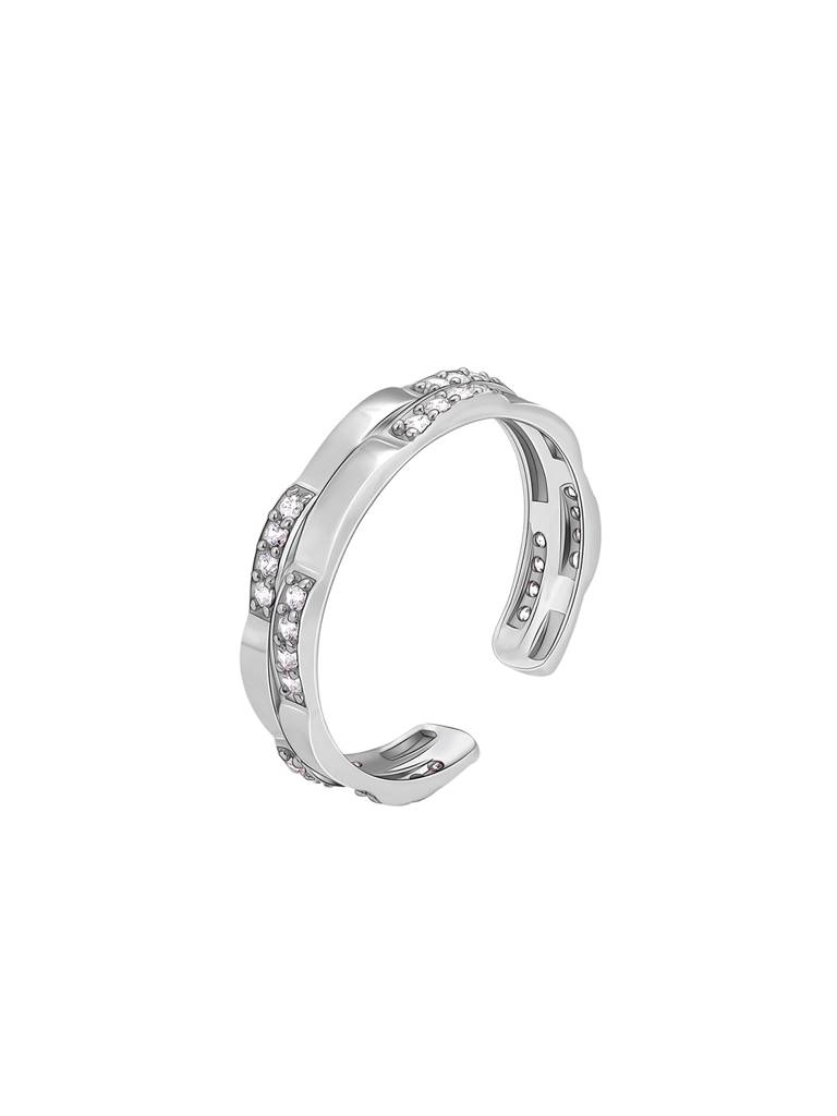GIVA 925 Sterling Silver Zircon Studded Sparkle Ring for Him