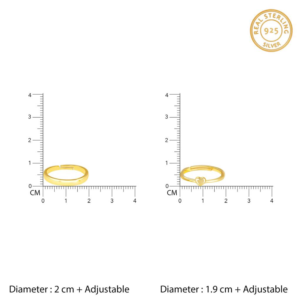 Golden Rise In Love Couple Rings : R0567