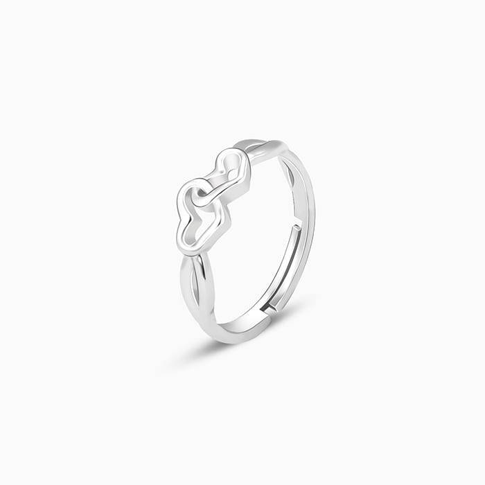 Silver Locked-In-Love Ring : R0598