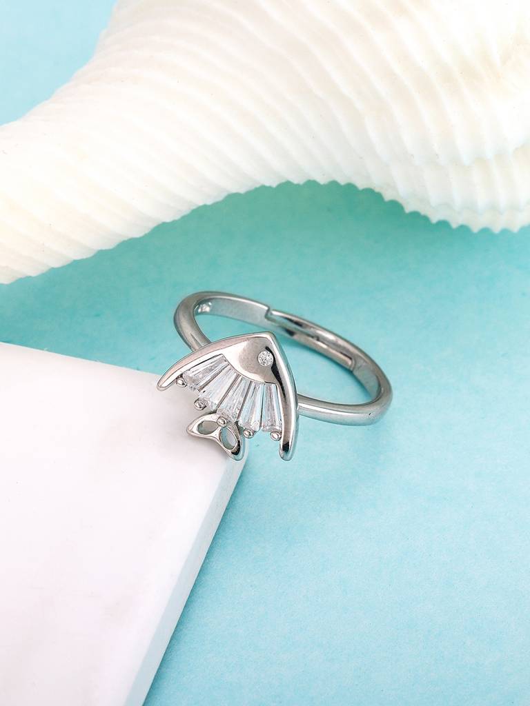 GIVA 925 Sterling Silver Lucky Fish Ring