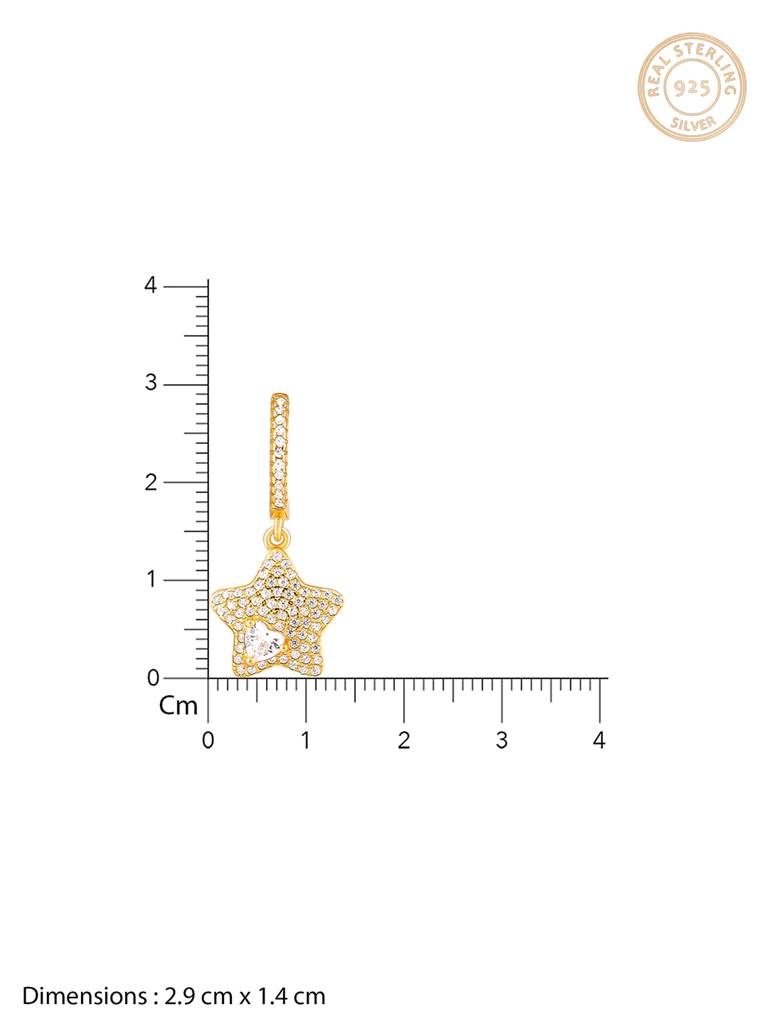 GIVA 925 Sterling Silver Golden Star of Love Set of Three