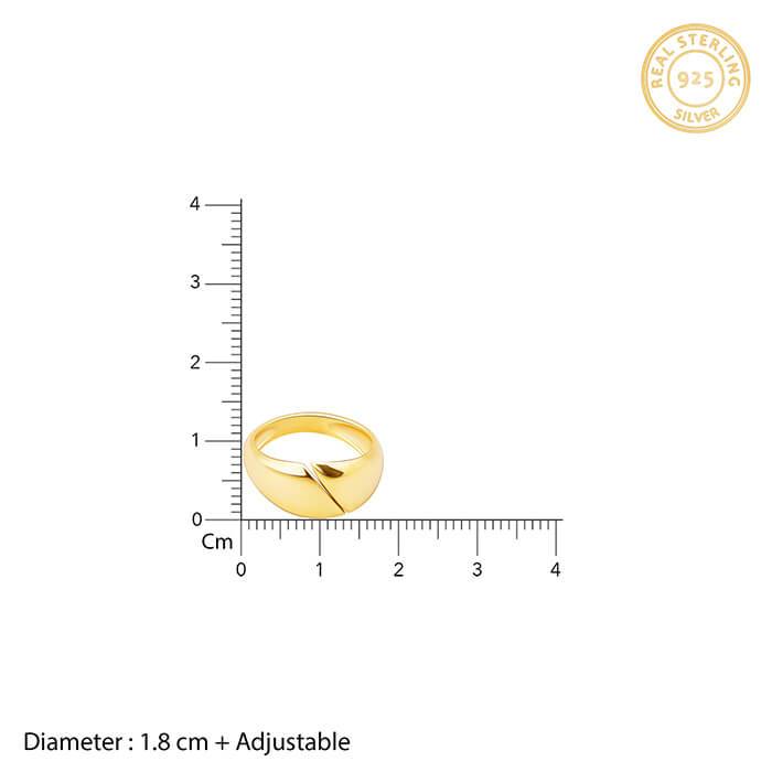 Golden Contemporary Ring : R0638