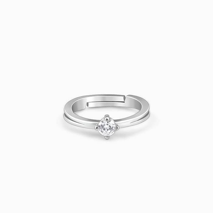 925 Silver Zircon Love Island Ring : R0645
