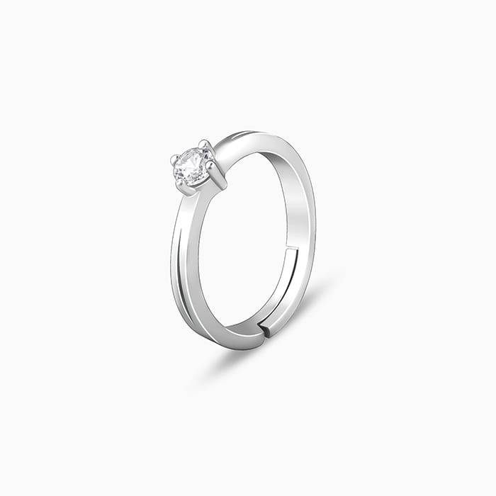 925 Silver Zircon Love Island Ring : R0645