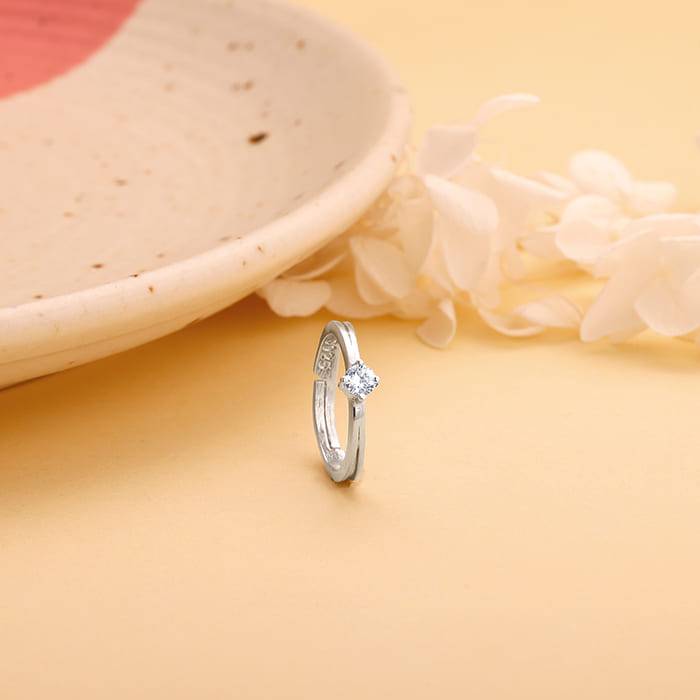 925 Silver Zircon Love Island Ring : R0645