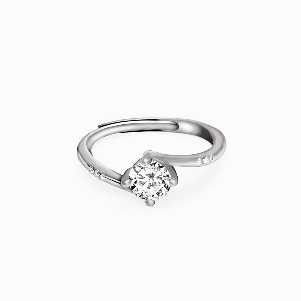 Silver Zircon Twinkle Ring : R064