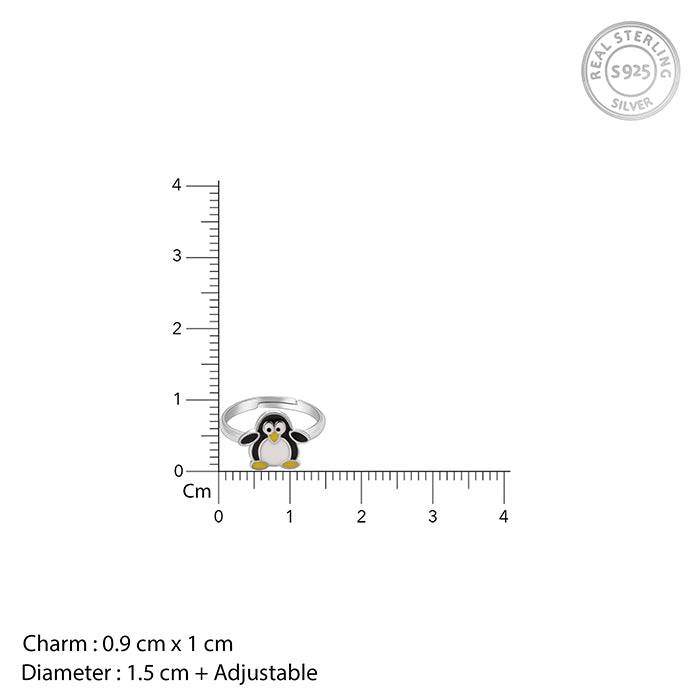 Silver Pingu Kids Ring : R0652