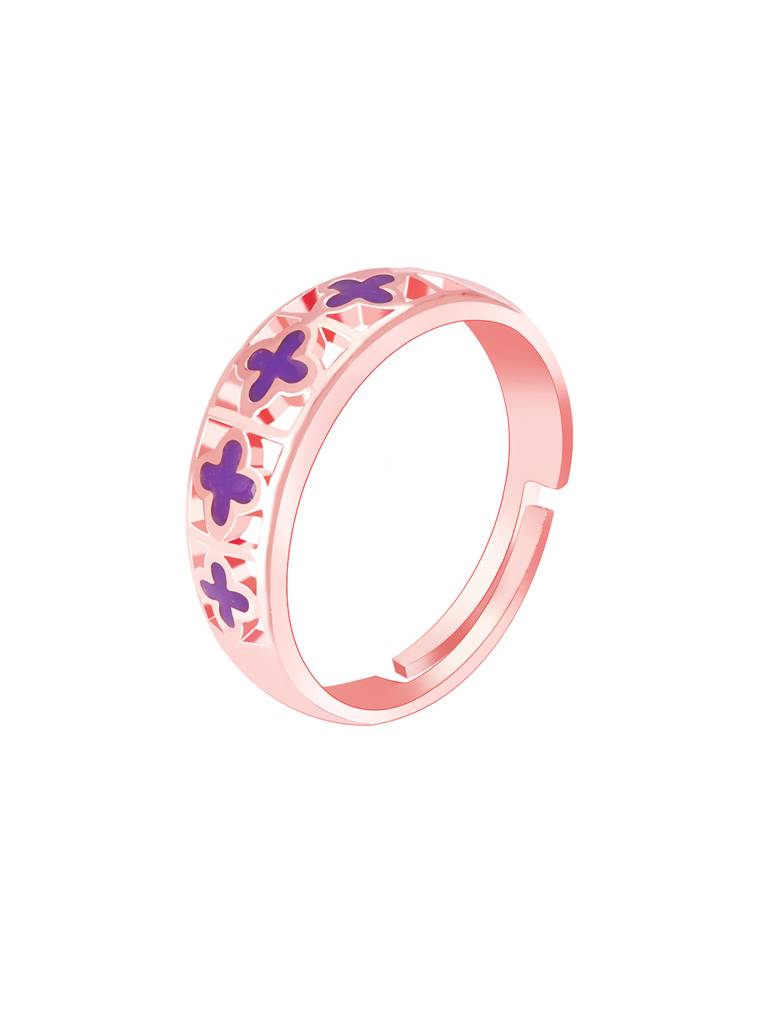 GIVA 925 Sterling Silver Rose Gold Notre Dame Cathedral Ring