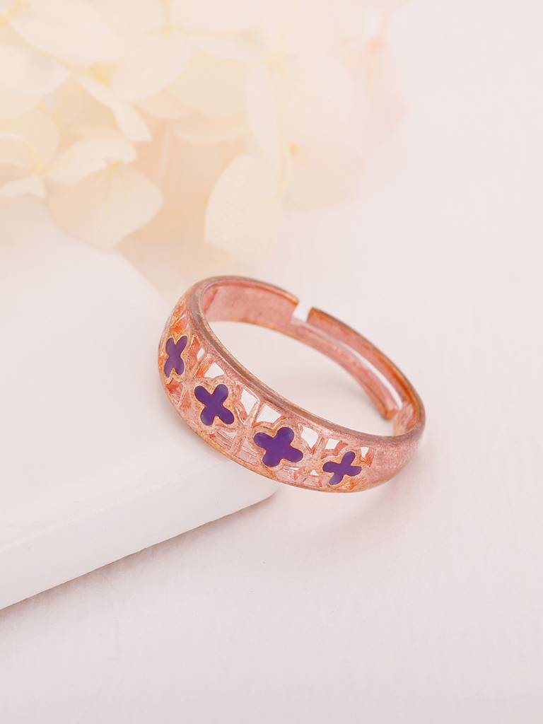 GIVA 925 Sterling Silver Rose Gold Notre Dame Cathedral Ring