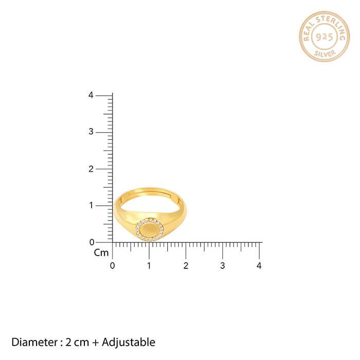 Golden Surrounded By Love Ring : R0663