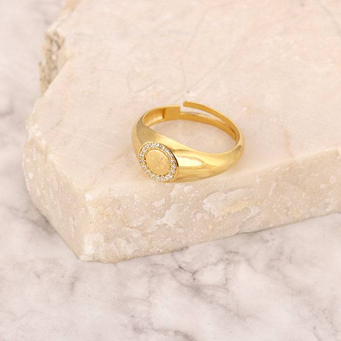 Golden Surrounded By Love Ring : R0663