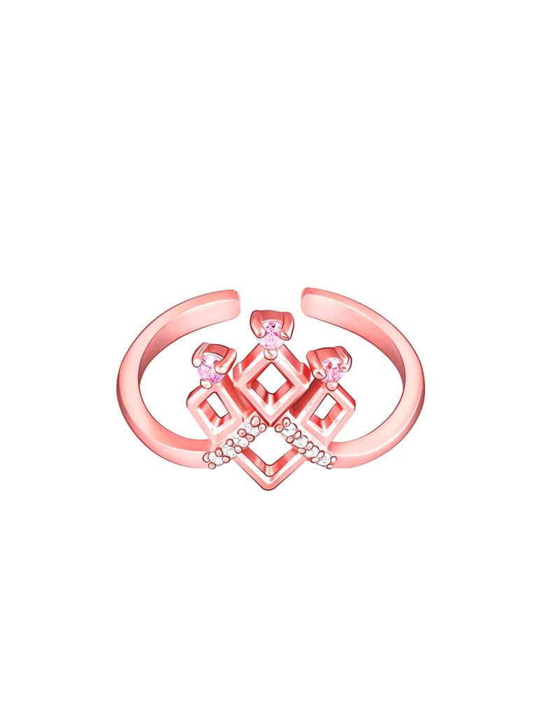 GIVA 925 Sterling Silver Rose Gold Eternity Ring