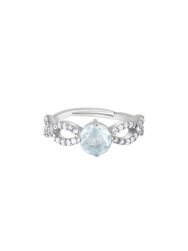 Giva 925 Sterling Silver Sky Crescent Ring