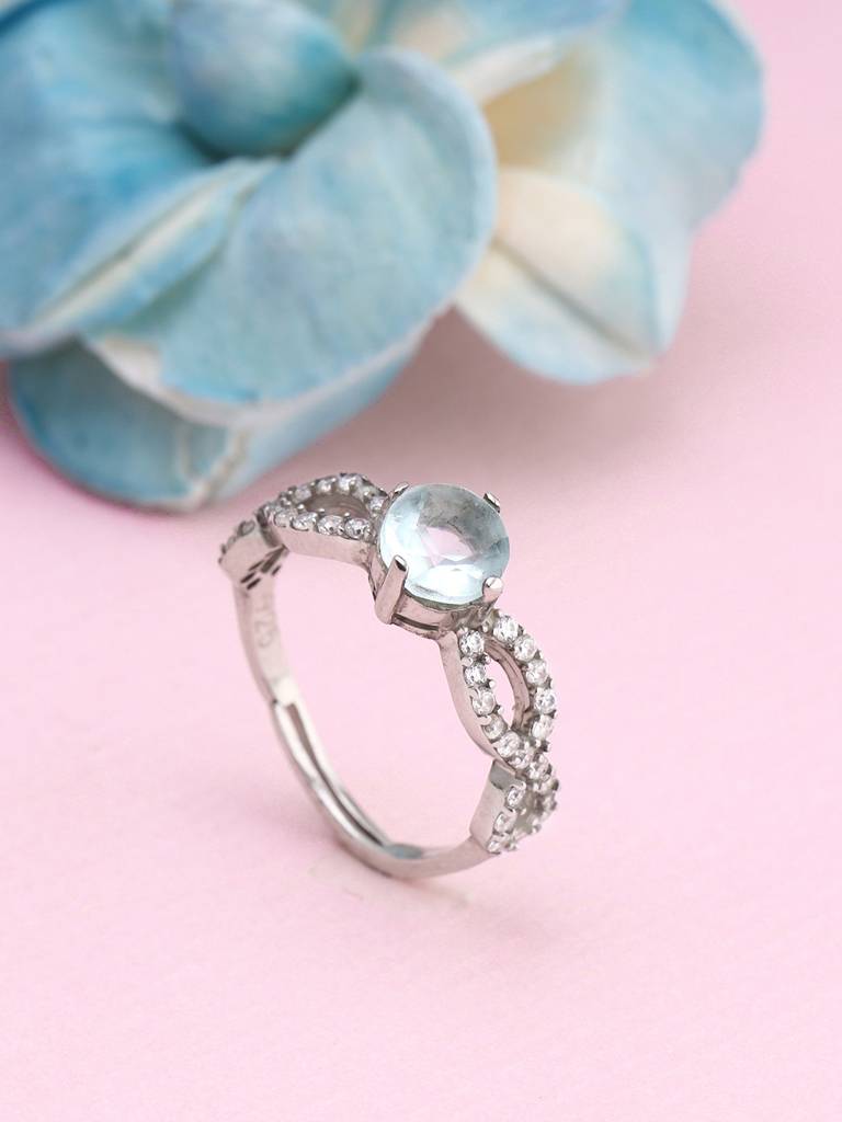 Giva 925 Sterling Silver Sky Crescent Ring